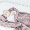 imageKonssy Waffle Baby Blanket  Soft ampamp Cozy Nursery Swaddle Blanket Lightweight Toddler Throw for Boys ampamp Girls Ideal for WrappingBlush PinkPurple