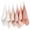 imageKonssy 6 Pack Face Cloths Soft Wash Cloth for Washing Face Cotton Face Towels for Sensitive Skin Women Facial Makeup Remover Reusable Absorbent Washcloths 11 x 11 InchPink