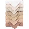 imageKonssy 7Pack Soft Cotton Face Wash Cloths Reusable Absorbent Washcloths for Sensitive Skin Facial Makeup Remover Towels for Women 11 x 11 InchBrown
