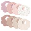 imageKonssy Muslin Baby Bibs 8 Pack 100 Cotton Absorbent Bandana Drool Bibs for Teething and Drooling for Unisex Boys and Girls
