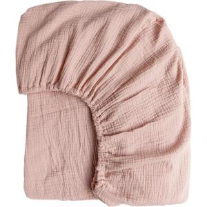 imageKonssy Muslin Crib Sheets for Girl Boy Soft and Breathable Cotton Baby Sheets for Standard Crib Mattress 52quotx 28quot OatPink