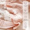 imageKonssy Flounce Muslin Baby Blankets Cotton Crib Blanket for Baby Infant Toddler Super Soft and Lightweight Nursery Blankets 40quotx36quot LeafyBlossom