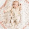 imageKonssy Flounce Muslin Baby Blankets Cotton Crib Blanket for Baby Infant Toddler Super Soft and Lightweight Nursery Blankets 40quotx36quot LeafyBlossom