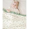 imageKonssy Flounce Muslin Baby Blankets Cotton Crib Blanket for Baby Infant Toddler Super Soft and Lightweight Nursery Blankets 40quotx36quot LeafyLeafy