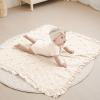 imageKonssy Flounce Muslin Baby Blankets Cotton Crib Blanket for Baby Infant Toddler Super Soft and Lightweight Nursery Blankets 40quotx36quot LeafyMoon