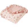 imageKonssy Flounce Muslin Baby Blankets Cotton Crib Blanket for Baby Infant Toddler Super Soft and Lightweight Nursery Blankets 40quotx36quot LeafyBlossom