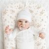 imageKonssy Muslin Baby Lounger Cover 2 Pack 100 Cotton Newborn Lounger Cover Soft and Breathable Lounger Cover for Boys Girls Covers Only Fog GreenCreamBlossom Pink