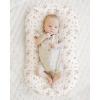 imageKonssy Muslin Baby Lounger Cover 2 Pack 100 Cotton Newborn Lounger Cover Soft and Breathable Lounger Cover for Boys Girls Covers Only Fog GreenCreamBlossom Pink