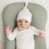 imageKonssy Muslin Baby Lounger Cover 2 Pack 100 Cotton Newborn Lounger Cover Soft and Breathable Lounger Cover for Boys Girls Covers Only Fog GreenCreamFog Green  Cream