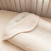 imageKonssy Muslin Baby Lounger Cover 2 Pack 100 Cotton Newborn Lounger Cover Soft and Breathable Lounger Cover for Boys Girls Covers Only Fog GreenCreamFog Green  Cream