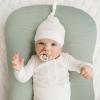 imageKonssy Muslin Baby Lounger Cover 2 Pack 100 Cotton Newborn Lounger Cover Soft and Breathable Lounger Cover for Boys Girls Covers Only Fog GreenCreamGreen Wheat