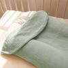 imageKonssy Muslin Baby Lounger Cover 2 Pack 100 Cotton Newborn Lounger Cover Soft and Breathable Lounger Cover for Boys Girls Covers Only Fog GreenCreamLeaf  Green