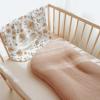 imageKonssy Muslin Baby Lounger Cover 2 Pack 100 Cotton Newborn Lounger Cover Soft and Breathable Lounger Cover for Boys Girls Covers Only Fog GreenCreamPeach  Flowers