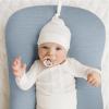 imageKonssy Muslin Baby Lounger Cover 2 Pack 100 Cotton Newborn Lounger Cover Soft and Breathable Lounger Cover for Boys Girls Covers Only Fog GreenCreamStar  Blue
