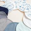 imageKonssy 10Pack Muslin Baby Bibs Soft Cotton Bandana Bibs for Drooling ampamp Teething Unisex Solid Colors for Boys ampamp Girls Newborn ampamp InfantOcean