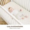 imageKonssy Muslin Crib Sheets for Boys Soft Cotton Neutral Baby Sheets for Standard Crib Mattress 2 Pack 52quotx28quot Soft BloomsTaupeSun  Camel