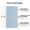 imageKonssy Waterproof Muslin Changing Pad Cover 2 Pack Quilted Cotton Fitted Diaper Changing Table Cover Soft Changing Pad Sheets for Girls Boys Coffee CheckMoonStar  Blue