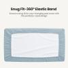 imageKonssy Waterproof Muslin Changing Pad Cover 2 Pack Quilted Cotton Fitted Diaper Changing Table Cover Soft Changing Pad Sheets for Girls Boys Coffee CheckMoonStar  Blue