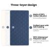 imageKonssy Waterproof Muslin Changing Pad Cover 2 Pack Quilted Cotton Fitted Diaper Changing Table Cover Soft Changing Pad Sheets for Girls Boys Coffee CheckMoonNavy  Cream