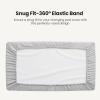 imageKonssy Waterproof Muslin Changing Pad Cover 2 Pack Quilted Cotton Fitted Diaper Changing Table Cover Soft Changing Pad Sheets for Girls Boys Coffee CheckMoonNavy  Cream