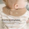 imageKonssy 10Pack Muslin Baby Bibs Soft Cotton Bandana Bibs for Drooling ampamp Teething Unisex Solid Colors for Boys ampamp Girls Newborn ampamp InfantFloral