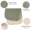 imageKonssy 2 Pack Faux Leather Baby Changing Mat 30quotx17quot Foldable and Wipeable Portable Changing Pad Waterproof and Soft for Travel or Home Use Fog GreenBeigeFog Green  Beige