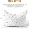 imageKonssy Muslin Toddler Pillowcase 13quotx18quot 2 Pack 100 Cotton Toddler Pillow Case for Kids Boys Girls Soft ampamp Snug Fit Baby Pillow Covers with Envelope Closure StarBlueStar blue