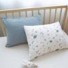 imageKonssy Muslin Toddler Pillowcase 13quotx18quot 2 Pack 100 Cotton Toddler Pillow Case for Kids Boys Girls Soft ampamp Snug Fit Baby Pillow Covers with Envelope Closure StarBlueStar blue