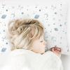 imageKonssy Muslin Toddler Pillowcase 13quotx18quot 2 Pack 100 Cotton Toddler Pillow Case for Kids Boys Girls Soft ampamp Snug Fit Baby Pillow Covers with Envelope Closure StarBlueStar blue