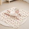 imageKonssy Flounce Muslin Baby Blankets Cotton Crib Blanket for Baby Infant Toddler Super Soft and Lightweight Nursery Blankets 40quotx36quot Petal DreamDeer