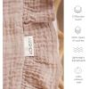 imageKonssy Flounce Muslin Baby Blankets Cotton Crib Blanket for Baby Infant Toddler Super Soft and Lightweight Nursery Blankets 40quotx36quot Petal DreamPetal Dream
