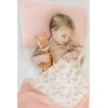 imageKonssy Muslin Baby Blankets for Girls Boys 100 Cotton Crib Blanket for Baby Infant Toddler Super Soft and Lightweight Nursery Blankets 40quotx36quotRabbitFloral