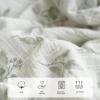 imageKonssy Muslin Baby Blankets for Girls Boys 100 Cotton Crib Blanket for Baby Infant Toddler Super Soft and Lightweight Nursery Blankets 40quotx36quotRabbitGreen Leaves
