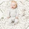 imageKonssy Muslin Baby Blankets for Girls Boys 100 Cotton Crib Blanket for Baby Infant Toddler Super Soft and Lightweight Nursery Blankets 40quotx36quotRabbitRabbit