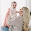 imageKonssy Muslin Baby Blankets for Girls Boys 100 Cotton Crib Blanket for Baby Infant Toddler Super Soft and Lightweight Nursery Blankets 40quotx36quotRabbitFloral