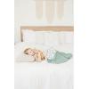 imageKonssy Muslin Baby Blankets for Girls Boys 100 Cotton Crib Blanket for Baby Infant Toddler Super Soft and Lightweight Nursery Blankets 40quotx36quotRabbitGreen Leaves