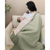 imageKonssy Muslin Baby Blankets for Girls Boys 100 Cotton Crib Blanket for Baby Infant Toddler Super Soft and Lightweight Nursery Blankets 40quotx36quotRabbitRabbit