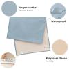 imageKonssy Faux Leather Baby Changing Mat Waterproof Wipeable ampamp Portable Diaper Changing Pad for Travel or Home Fits Perfectly in Diaper Bag 30 x 17 inches Fog GreenBeigeBlue  Beige