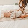 imageKonssy Faux Leather Baby Changing Mat Waterproof Wipeable ampamp Portable Diaper Changing Pad for Travel or Home Fits Perfectly in Diaper Bag 30 x 17 inches Fog GreenBeigeBrown  Beige