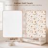 imageKonssy Muslin Cotton Diaper Changing Pad 2 PackPortable Baby Changing Mat with Terry Backing LeakProof Soft ampamp Foldable Travel Pad Shower Gift for Newborn GirlsToffee Flourish