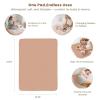 imageKonssy Muslin Cotton Diaper Changing Pad 2 PackPortable Baby Changing Mat with Terry Backing LeakProof Soft ampamp Foldable Travel Pad Shower Gift for Newborn GirlsToffee Flourish
