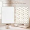 imageKonssy Muslin Cotton Diaper Changing Pad 2 PackPortable Baby Changing Mat with Terry Backing LeakProof Soft ampamp Foldable Travel Pad Shower Gift for Newborn GirlsWoodland Sage