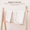 imageKonssy Muslin Cotton Diaper Changing Pad 2 PackPortable Baby Changing Mat with Terry Backing LeakProof Soft ampamp Foldable Travel Pad Shower Gift for Newborn GirlsPink Blossom