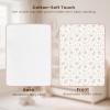 imageKonssy Muslin Cotton Diaper Changing Pad 2 PackPortable Baby Changing Mat with Terry Backing LeakProof Soft ampamp Foldable Travel Pad Shower Gift for Newborn GirlsPink Blossom