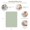 imageKonssy Muslin Cotton Diaper Changing Pad 2 PackPortable Baby Changing Mat with Terry Backing LeakProof Soft ampamp Foldable Travel Pad Shower Gift for Newborn GirlsWoodland Sage