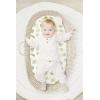 imageKonssy 2 Pack Muslin Bassinet Sheets for Baby Boy 100 Cotton Soft Breathable Bassinet Mattress Sheets Fit for Hourglass Oval Cradle Rectangle Mattress NavyCreamPalm Paradise sage