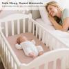 imageKonssy 2 Pack Muslin Bassinet Sheets for Baby Boy 100 Cotton Soft Breathable Bassinet Mattress Sheets Fit for Hourglass Oval Cradle Rectangle Mattress NavyCreamSoft Blooms taupe