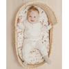 imageKonssy 2 Pack Muslin Bassinet Sheets for Baby Boy 100 Cotton Soft Breathable Bassinet Mattress Sheets Fit for Hourglass Oval Cradle Rectangle Mattress NavyCreamChestnut  Posy