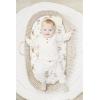 imageKonssy 2 Pack Muslin Bassinet Sheets for Baby Boy 100 Cotton Soft Breathable Bassinet Mattress Sheets Fit for Hourglass Oval Cradle Rectangle Mattress NavyCreamWoodland sage