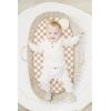imageKonssy 2 Pack Muslin Bassinet Sheets for Baby Boy 100 Cotton Soft Breathable Bassinet Mattress Sheets Fit for Hourglass Oval Cradle Rectangle Mattress NavyCreamCoffee Check moon